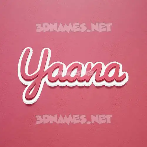 yaana in Red Scribble style - 3D name wallpaper yaana in Red Scribble style - 3D name wallpaper