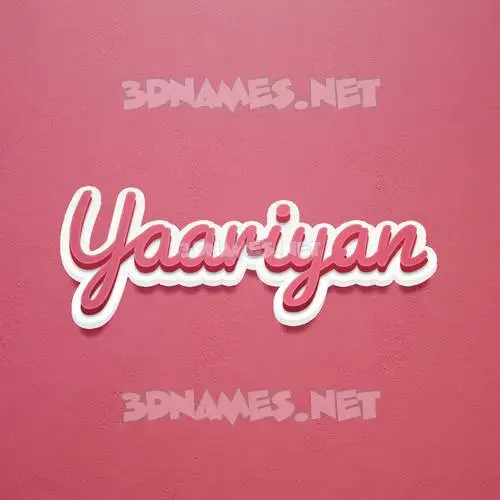 yaariyan in Red Scribble style - 3D name wallpaper yaariyan in Red Scribble style - 3D name wallpaper