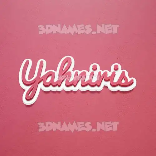 yahniris in Red Scribble style - 3D name wallpaper yahniris in Red Scribble style - 3D name wallpaper