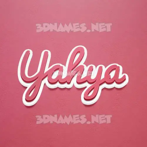 yahya in Red Scribble style - 3D name wallpaper yahya in Red Scribble style - 3D name wallpaper