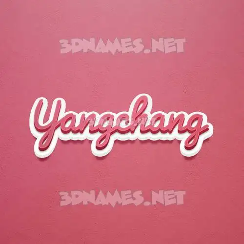 yangchang in Red Scribble style - 3D name wallpaper yangchang in Red Scribble style - 3D name wallpaper