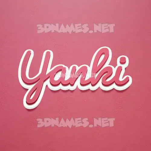 yanki in Red Scribble style - 3D name wallpaper yanki in Red Scribble style - 3D name wallpaper