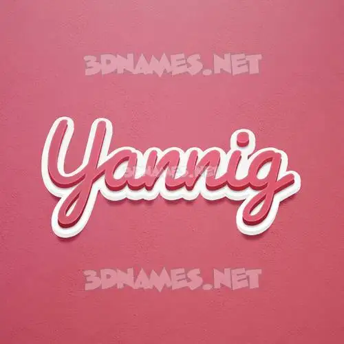 yannig in Red Scribble style - 3D name wallpaper yannig in Red Scribble style - 3D name wallpaper