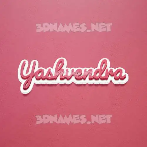 yashvendra in Red Scribble style - 3D name wallpaper yashvendra in Red Scribble style - 3D name wallpaper