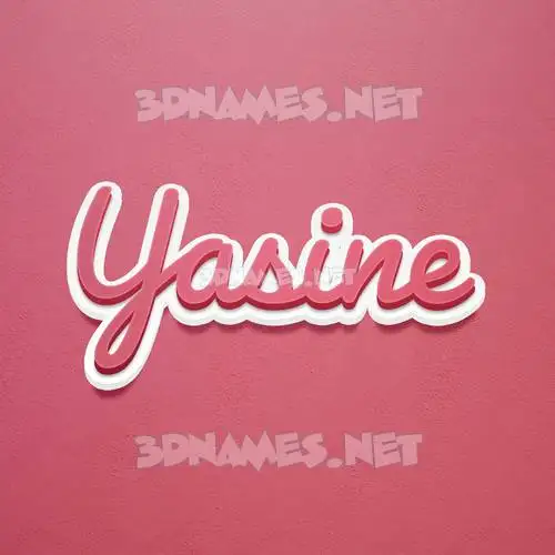 yasine in Red Scribble style - 3D name wallpaper yasine in Red Scribble style - 3D name wallpaper