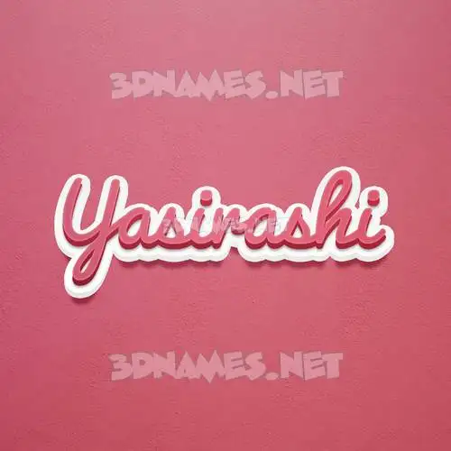 yasirashi in Red Scribble style - 3D name wallpaper yasirashi in Red Scribble style - 3D name wallpaper