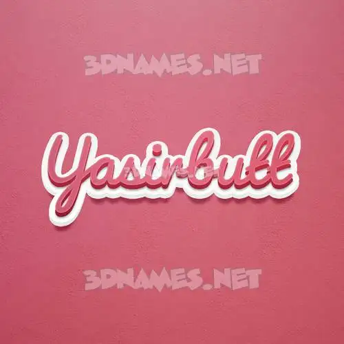 yasirbutt in Red Scribble style - 3D name wallpaper yasirbutt in Red Scribble style - 3D name wallpaper