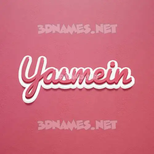 yasmein in Red Scribble style - 3D name wallpaper yasmein in Red Scribble style - 3D name wallpaper