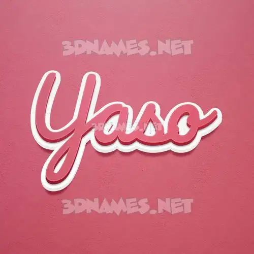 yaso in Red Scribble style - 3D name wallpaper yaso in Red Scribble style - 3D name wallpaper