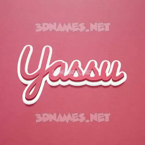 yassu in Red Scribble style - 3D name wallpaper yassu in Red Scribble style - 3D name wallpaper