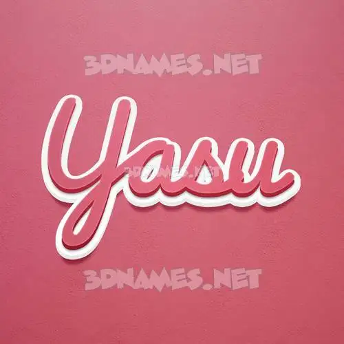 yasu in Red Scribble style - 3D name wallpaper yasu in Red Scribble style - 3D name wallpaper