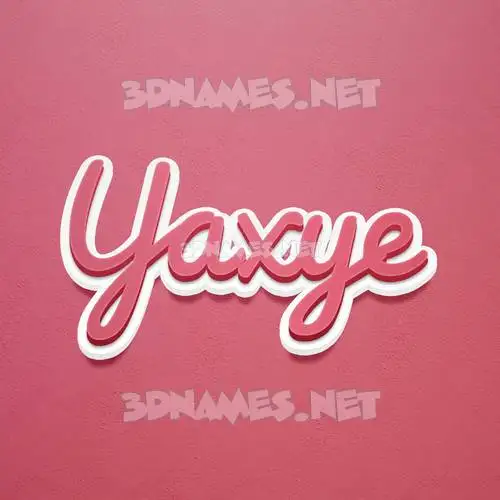 yaxye in Red Scribble style - 3D name wallpaper yaxye in Red Scribble style - 3D name wallpaper