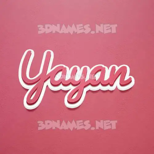 yayan in Red Scribble style - 3D name wallpaper yayan in Red Scribble style - 3D name wallpaper