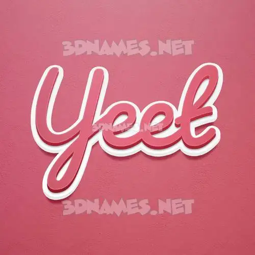 yeet in Red Scribble style - 3D name wallpaper yeet in Red Scribble style - 3D name wallpaper