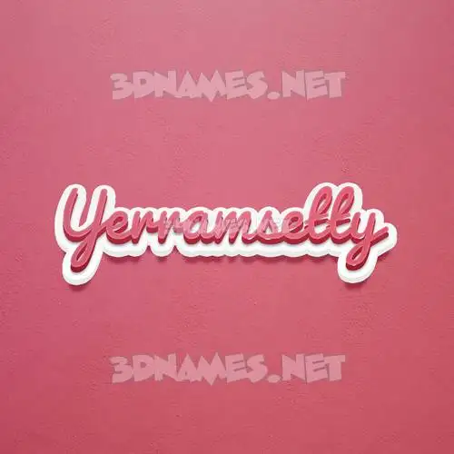 yerramsetty in Red Scribble style - 3D name wallpaper yerramsetty in Red Scribble style - 3D name wallpaper