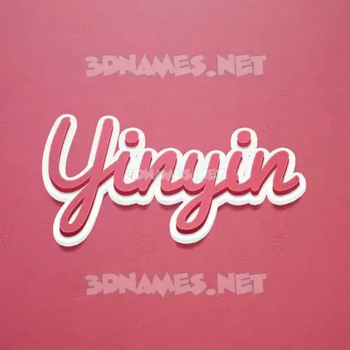 yinyin in Red Scribble style - 3D name wallpaper yinyin in Red Scribble style - 3D name wallpaper
