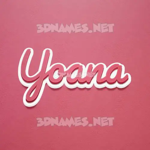 yoana in Red Scribble style - 3D name wallpaper yoana in Red Scribble style - 3D name wallpaper
