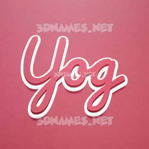 yog in Red Scribble style - 3D name wallpaper yog in Red Scribble style - 3D name wallpaper