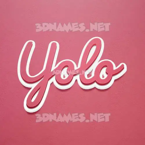 yolo in Red Scribble style - 3D name wallpaper yolo in Red Scribble style - 3D name wallpaper