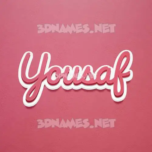 yousaf in Red Scribble style - 3D name wallpaper yousaf in Red Scribble style - 3D name wallpaper