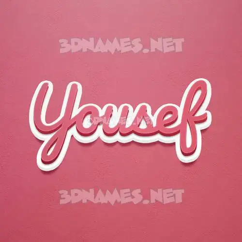 yousef in Red Scribble style - 3D name wallpaper yousef in Red Scribble style - 3D name wallpaper