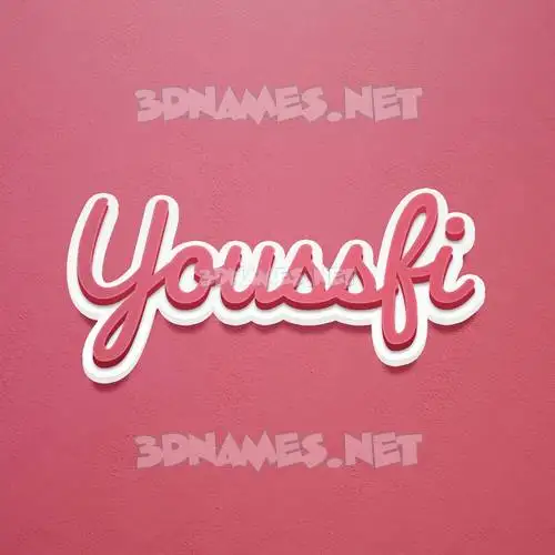 youssfi in Red Scribble style - 3D name wallpaper youssfi in Red Scribble style - 3D name wallpaper
