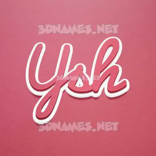 ysh in Red Scribble style - 3D name wallpaper ysh in Red Scribble style - 3D name wallpaper