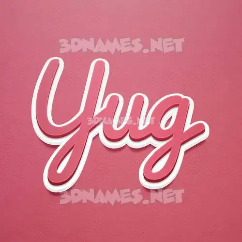 yug in Red Scribble style - 3D name wallpaper yug in Red Scribble style - 3D name wallpaper