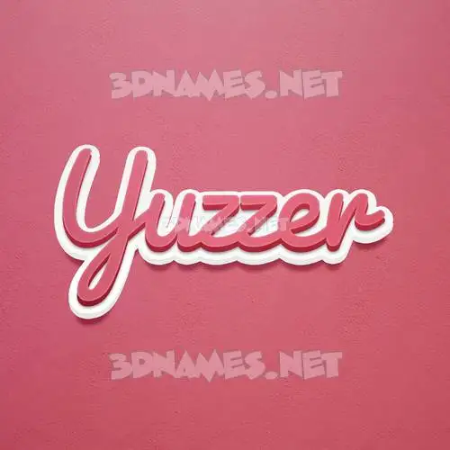 yuzzer in Red Scribble style - 3D name wallpaper yuzzer in Red Scribble style - 3D name wallpaper