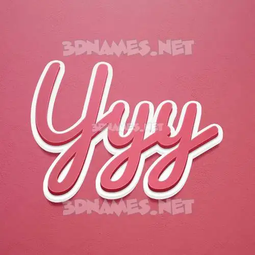 yyy in Red Scribble style - 3D name wallpaper yyy in Red Scribble style - 3D name wallpaper