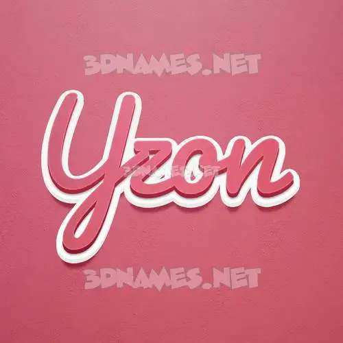 yzon in Red Scribble style - 3D name wallpaper yzon in Red Scribble style - 3D name wallpaper