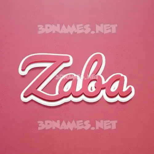 zaba in Red Scribble style - 3D name wallpaper zaba in Red Scribble style - 3D name wallpaper