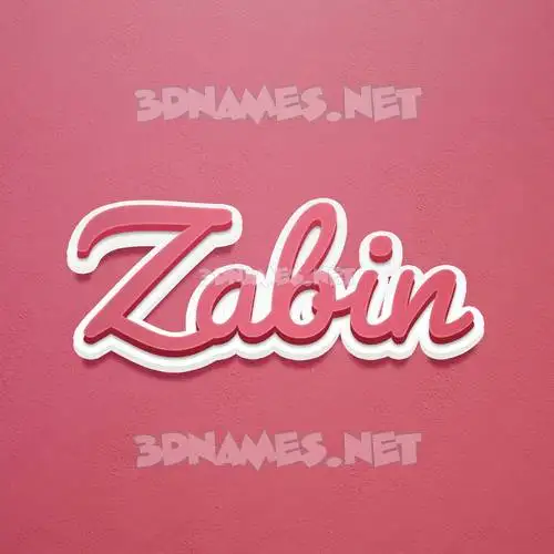 zabin in Red Scribble style - 3D name wallpaper zabin in Red Scribble style - 3D name wallpaper