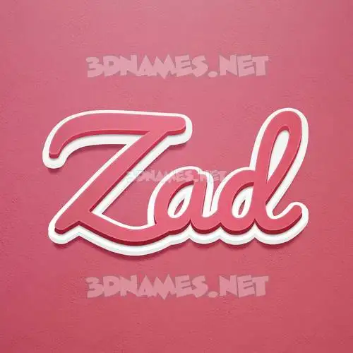 zad in Red Scribble style - 3D name wallpaper zad in Red Scribble style - 3D name wallpaper