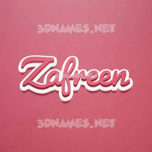 zafreen in Red Scribble style - 3D name wallpaper zafreen in Red Scribble style - 3D name wallpaper