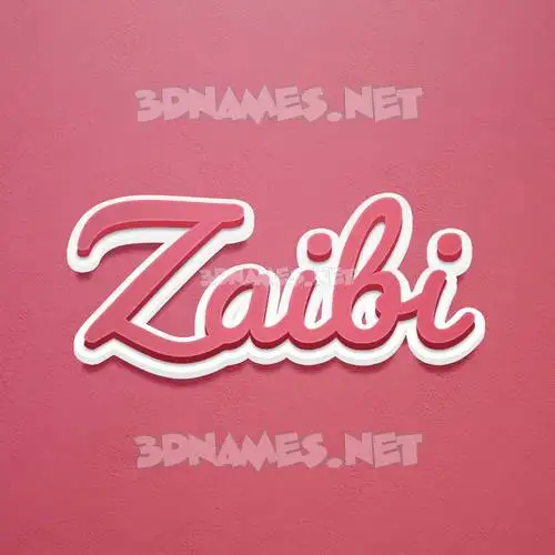 zaibi in Red Scribble style - 3D name wallpaper zaibi in Red Scribble style - 3D name wallpaper