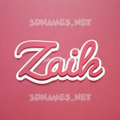 zaik in Red Scribble style - 3D name wallpaper zaik in Red Scribble style - 3D name wallpaper