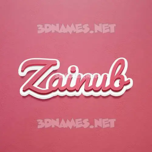 zainub in Red Scribble style - 3D name wallpaper zainub in Red Scribble style - 3D name wallpaper