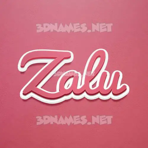 zalu in Red Scribble style - 3D name wallpaper zalu in Red Scribble style - 3D name wallpaper