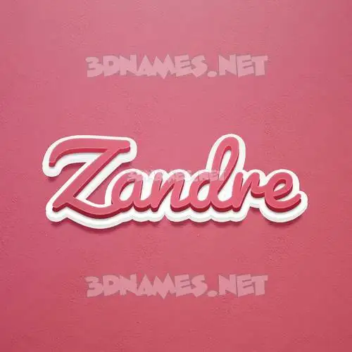zandre in Red Scribble style - 3D name wallpaper zandre in Red Scribble style - 3D name wallpaper