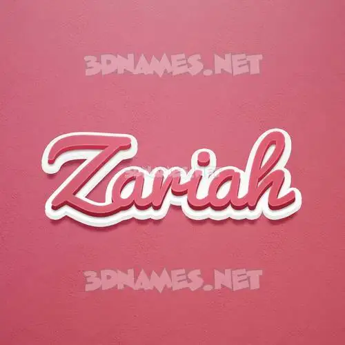 zariah in Red Scribble style - 3D name wallpaper zariah in Red Scribble style - 3D name wallpaper
