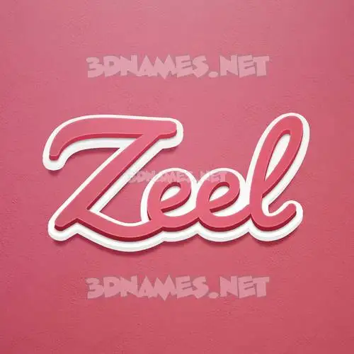 zeel in Red Scribble style - 3D name wallpaper zeel in Red Scribble style - 3D name wallpaper