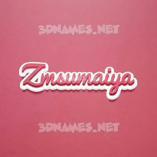 zmsumaiya in Red Scribble style - 3D name wallpaper zmsumaiya in Red Scribble style - 3D name wallpaper