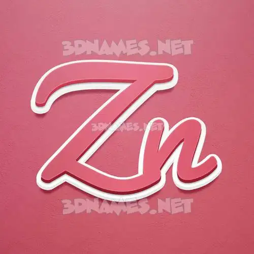 zn in Red Scribble style - 3D name wallpaper zn in Red Scribble style - 3D name wallpaper