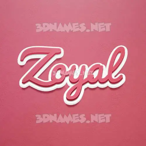 zoyal in Red Scribble style - 3D name wallpaper zoyal in Red Scribble style - 3D name wallpaper