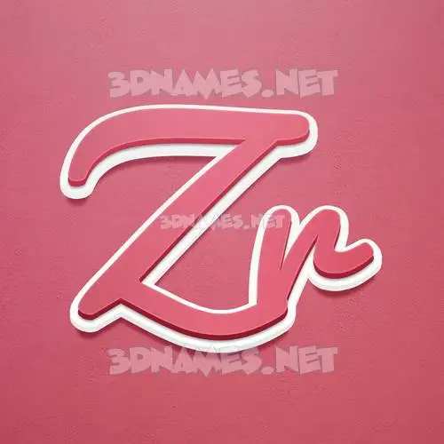 zr in Red Scribble style - 3D name wallpaper zr in Red Scribble style - 3D name wallpaper