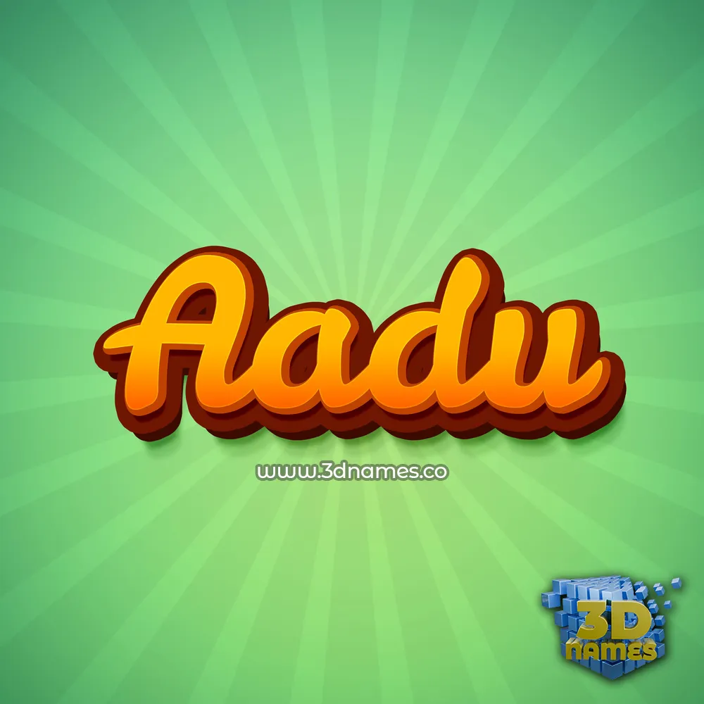 aadu in Green Rays style - 3D name wallpaper aadu in Green Rays style - 3D name wallpaper