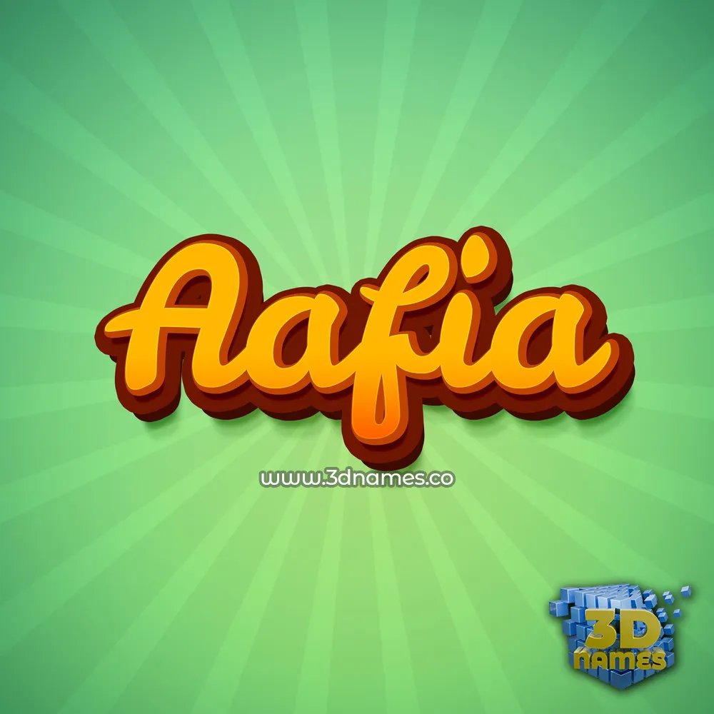 aafia in Green Rays style - 3D name wallpaper aafia in Green Rays style - 3D name wallpaper