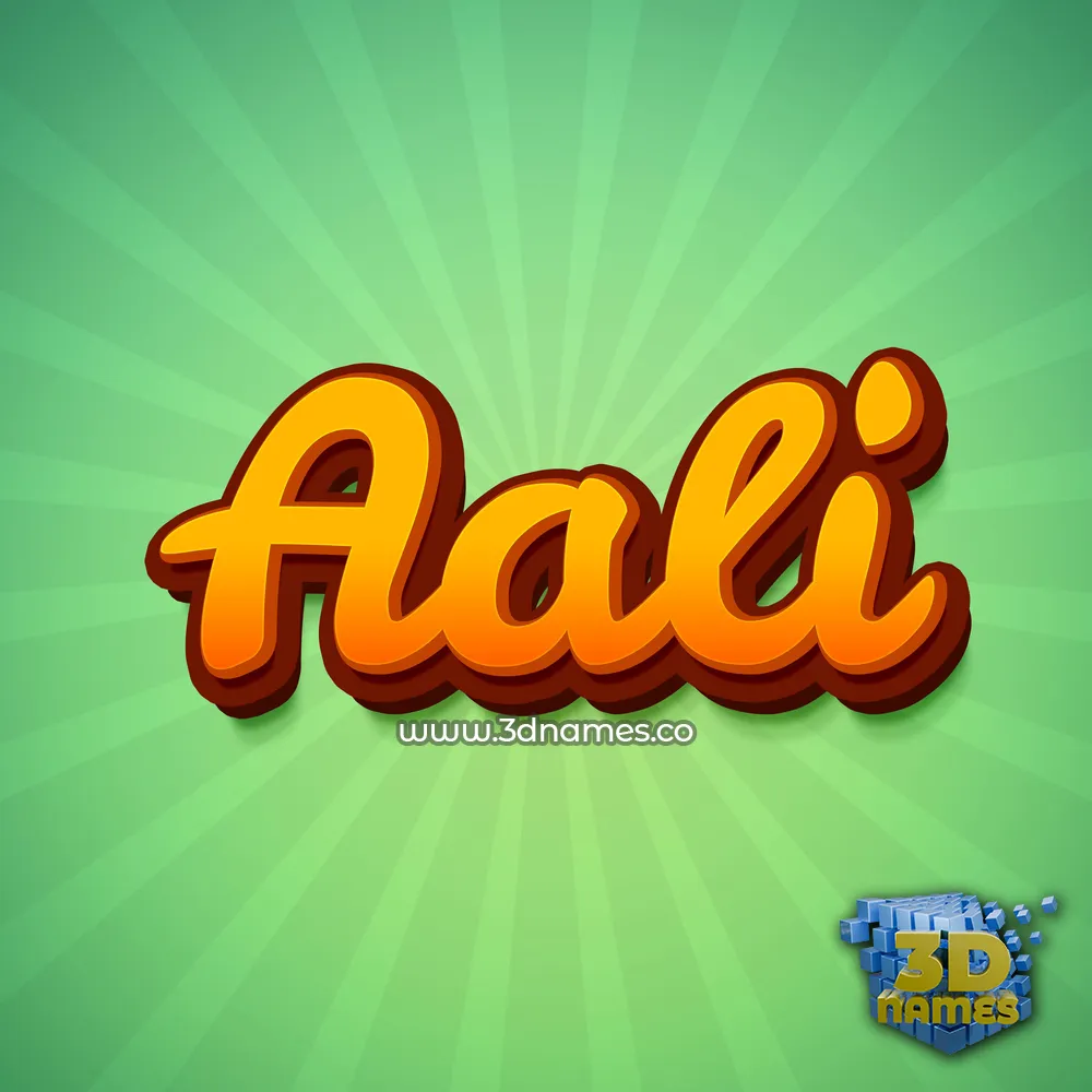 aali in Green Rays style - 3D name wallpaper aali in Green Rays style - 3D name wallpaper
