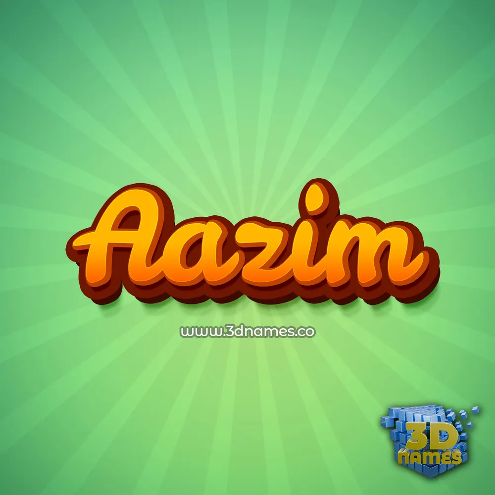 aazim in Green Rays style - 3D name wallpaper aazim in Green Rays style - 3D name wallpaper